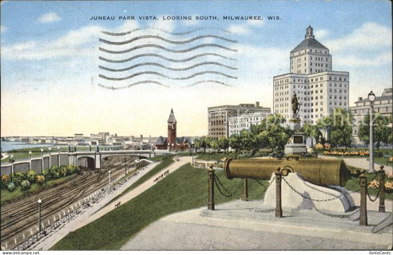 Milwaukee Wisconsin Juneau Park Vista Kanone