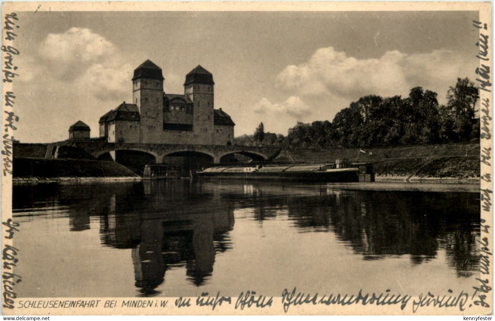 Minden i.W., Schleuseneinfahrt