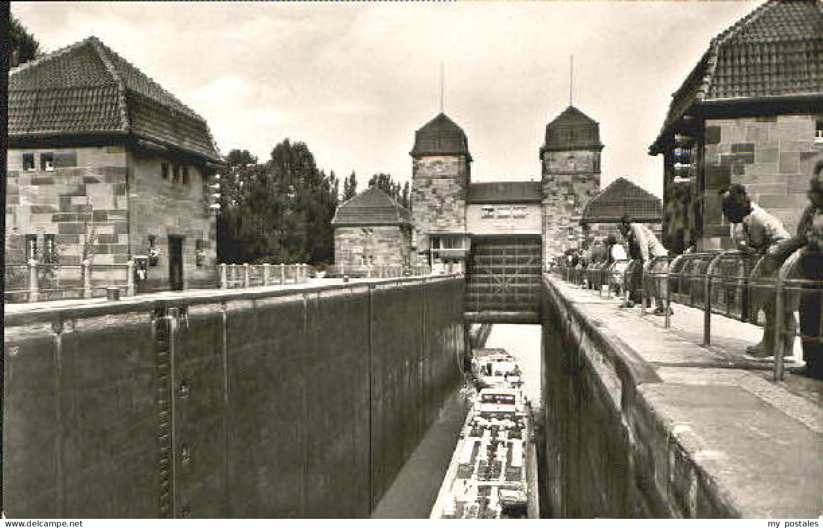 Minden Westfalen Minden Schleuse x 1959