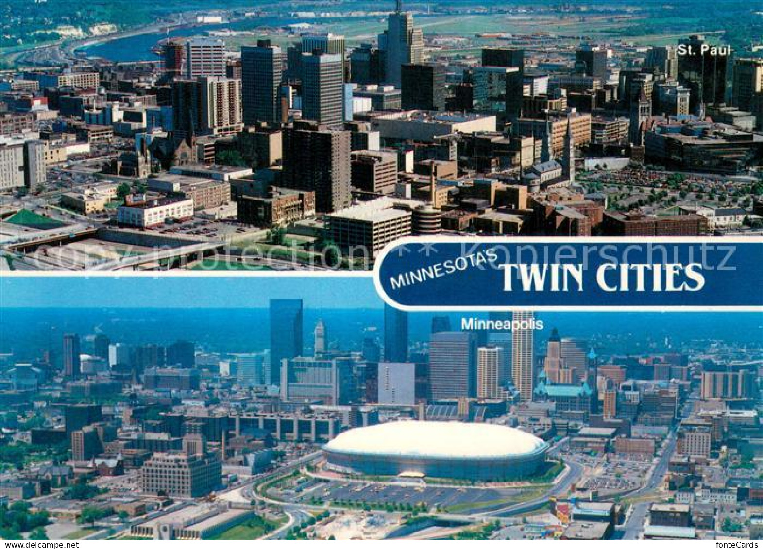 Minnesota City Fliegeraufnahme Twincities Minnesota-Minneapolis