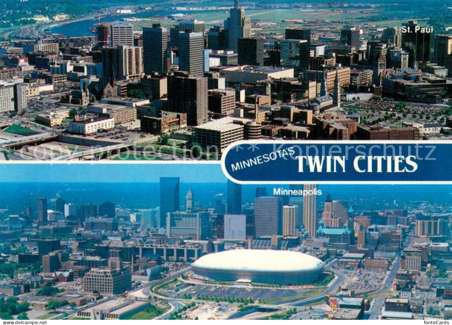Minnesota City Fliegeraufnahme Twincities Minnesota-Minneapolis