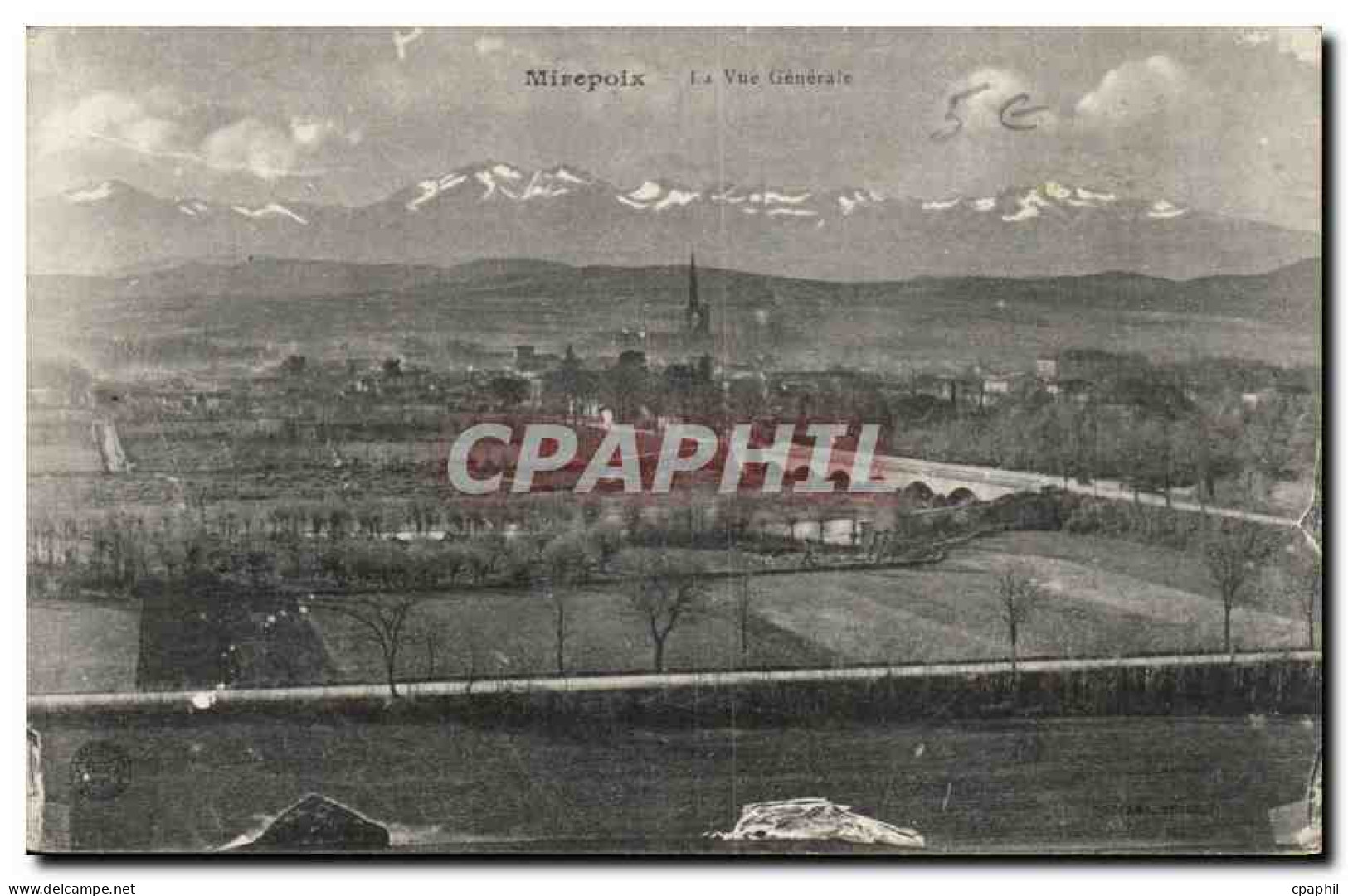 Mirepoix CPA Vue generale