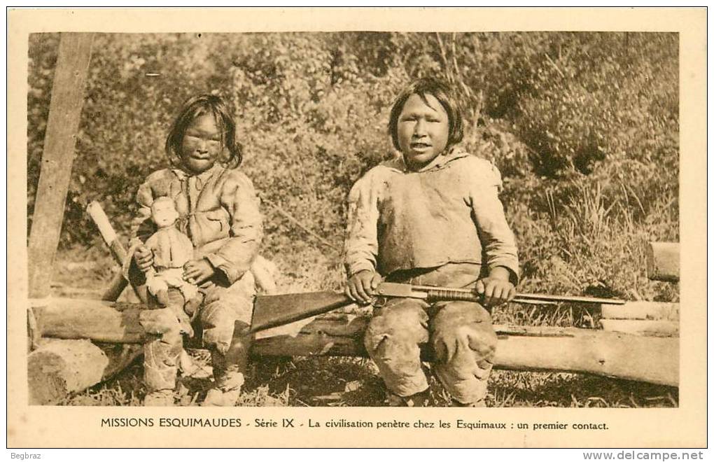 MISIONS ESQUIMAUDES        ENFANT   POUPEE