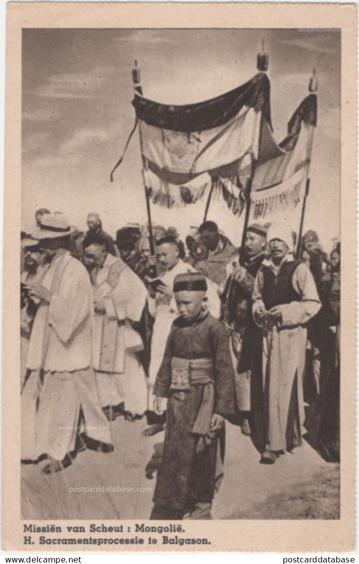 Missiën van Scheut - Mongolië - H. Sacramentsprocessie te Balgason