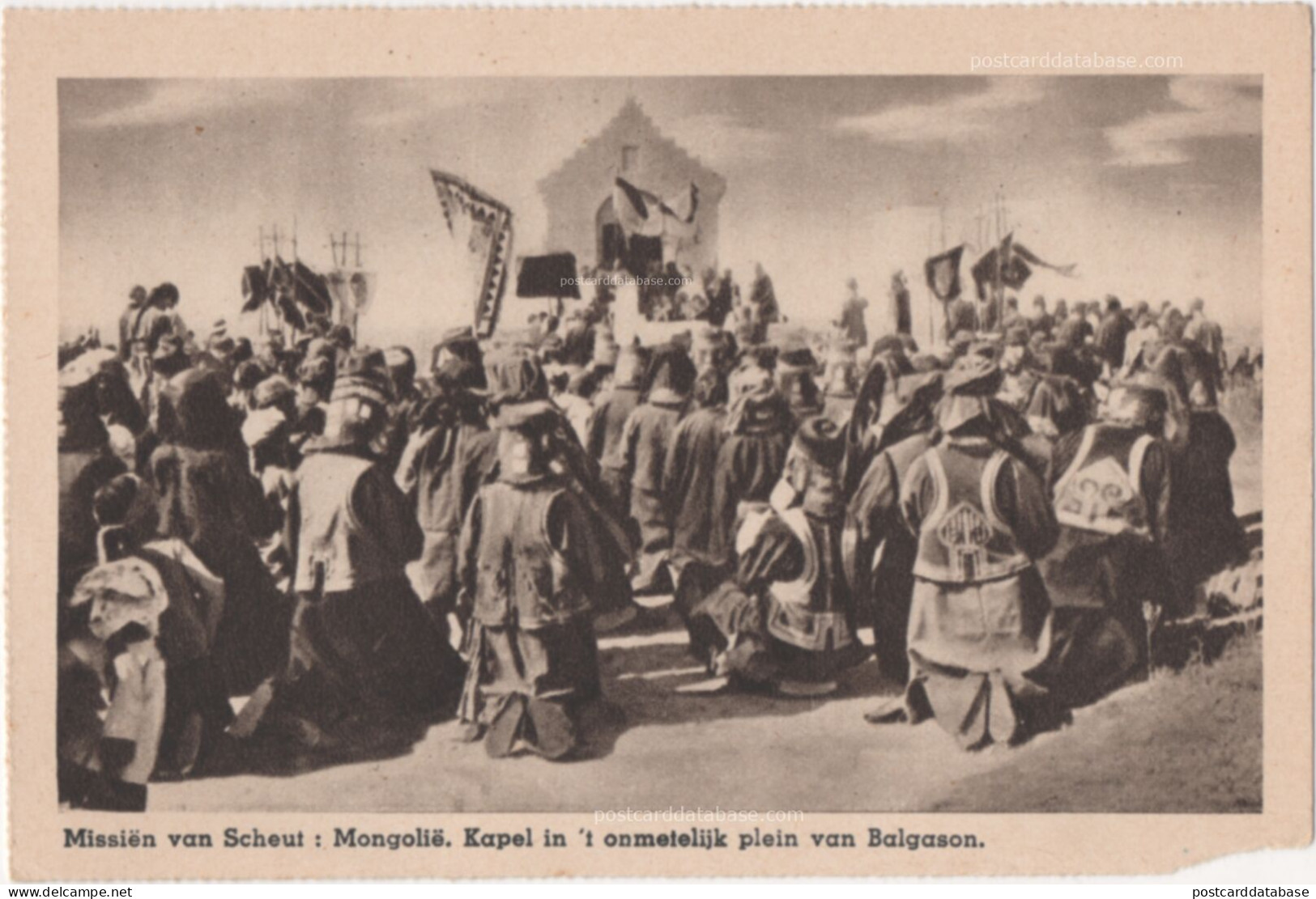 Missiën van Scheut - Mongolië - Kapel in't onmetelijk plein van Balgason