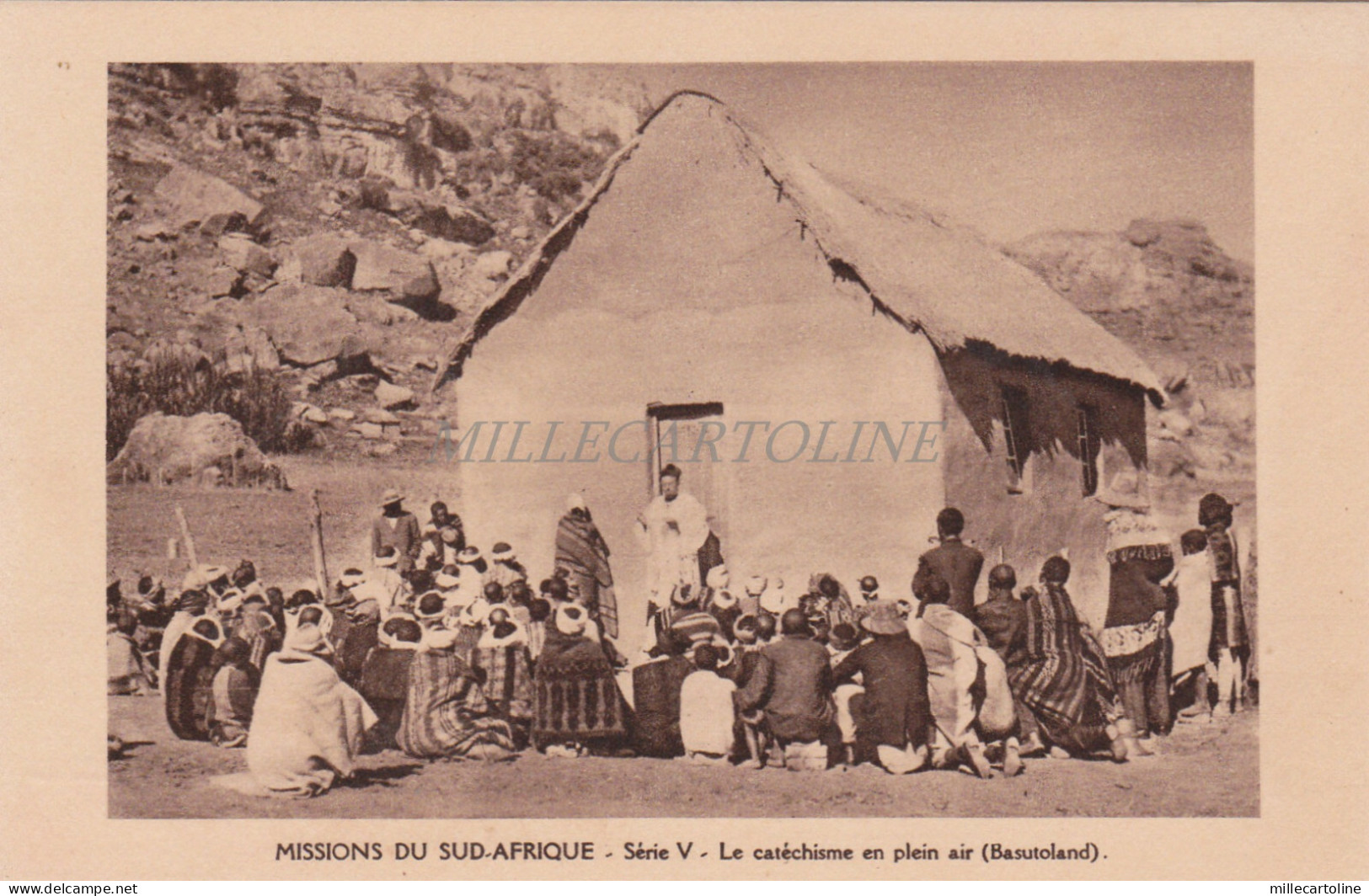 MISSIONS DU SUD AFRIQUE - Serie V - Le Catéchisme en plen air