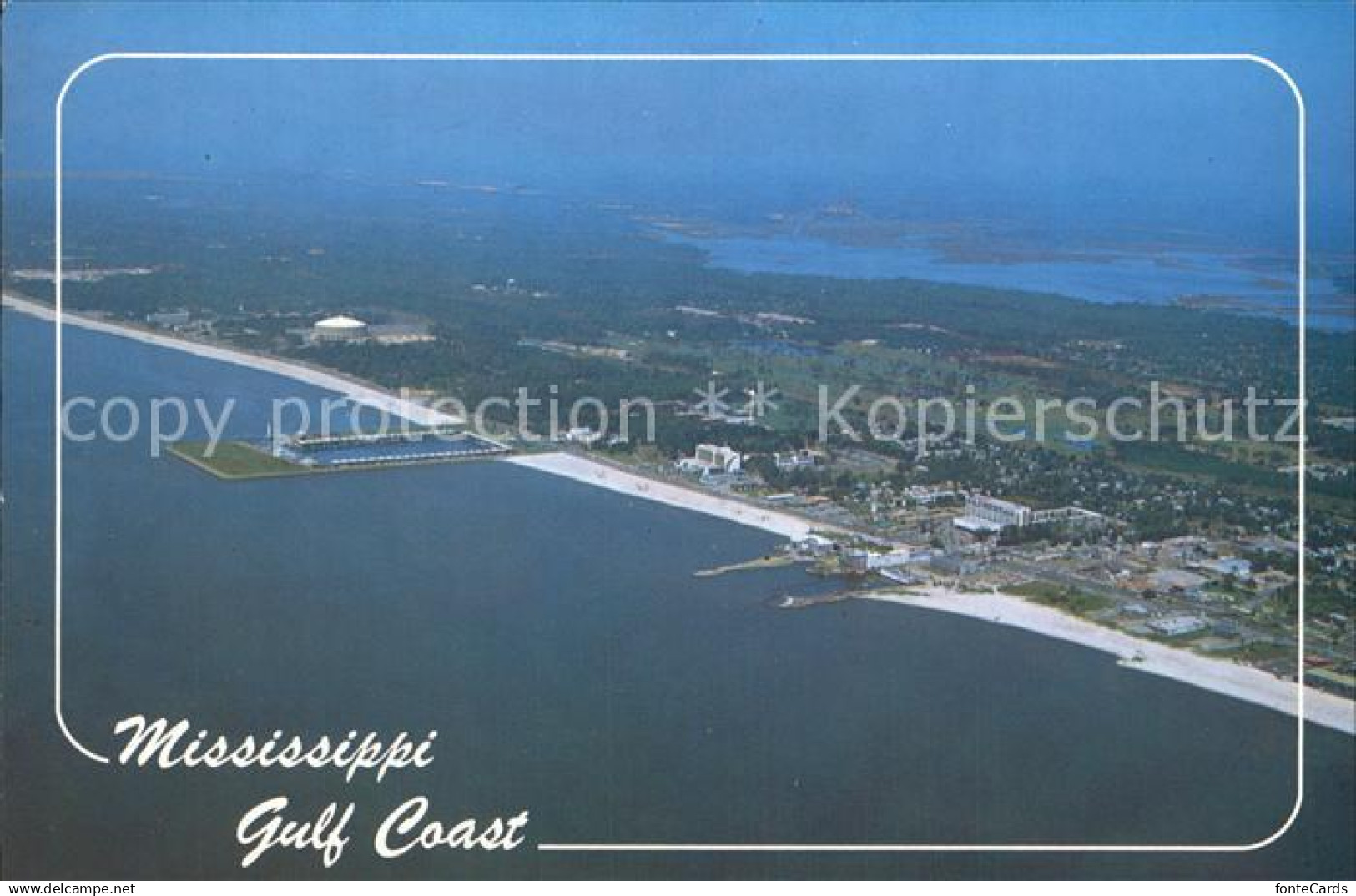 Mississippi State Fliegeraufnahme Gulf Coast