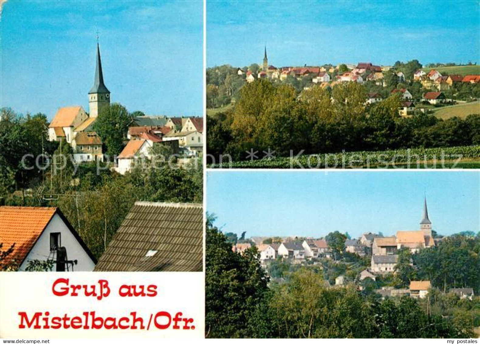 Mistelbach Oberfranken Ortsmotive mit Kirche