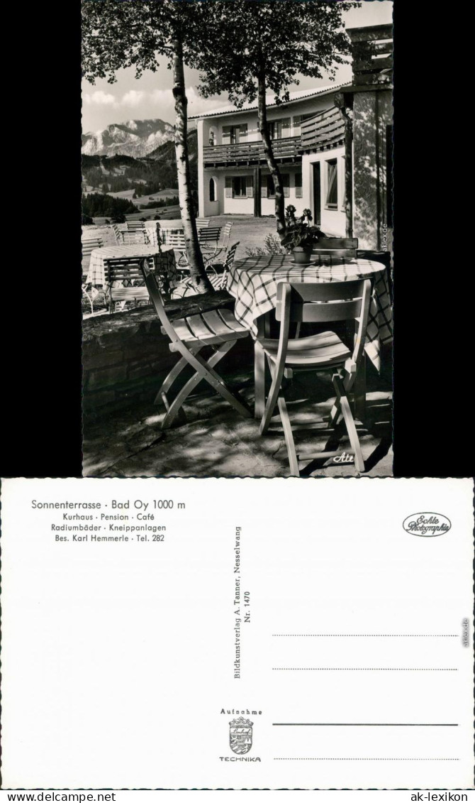 Mittelberg-Oy-Mittelberg Sonnenterrasse 1000m, Kurhaus, Pension, Café 1974