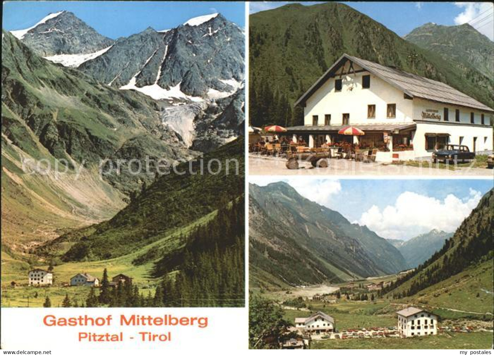 Mittelberg Pitztal Tirol Gasthof Mittelberg Alpenpanorama