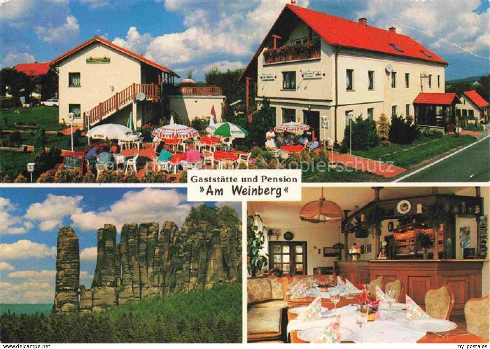 Mittelndorf Lichtenhain Kirnitzschtal Sachsen Gaststaette Pension Am Weinberg Re