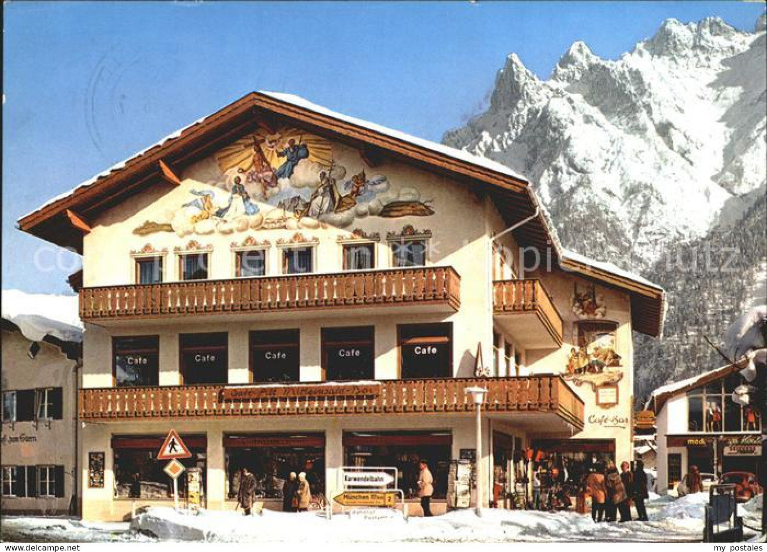Mittenwald Bayern Geschenkhaus Neuner Cafe-Bar Alt Mittenwald