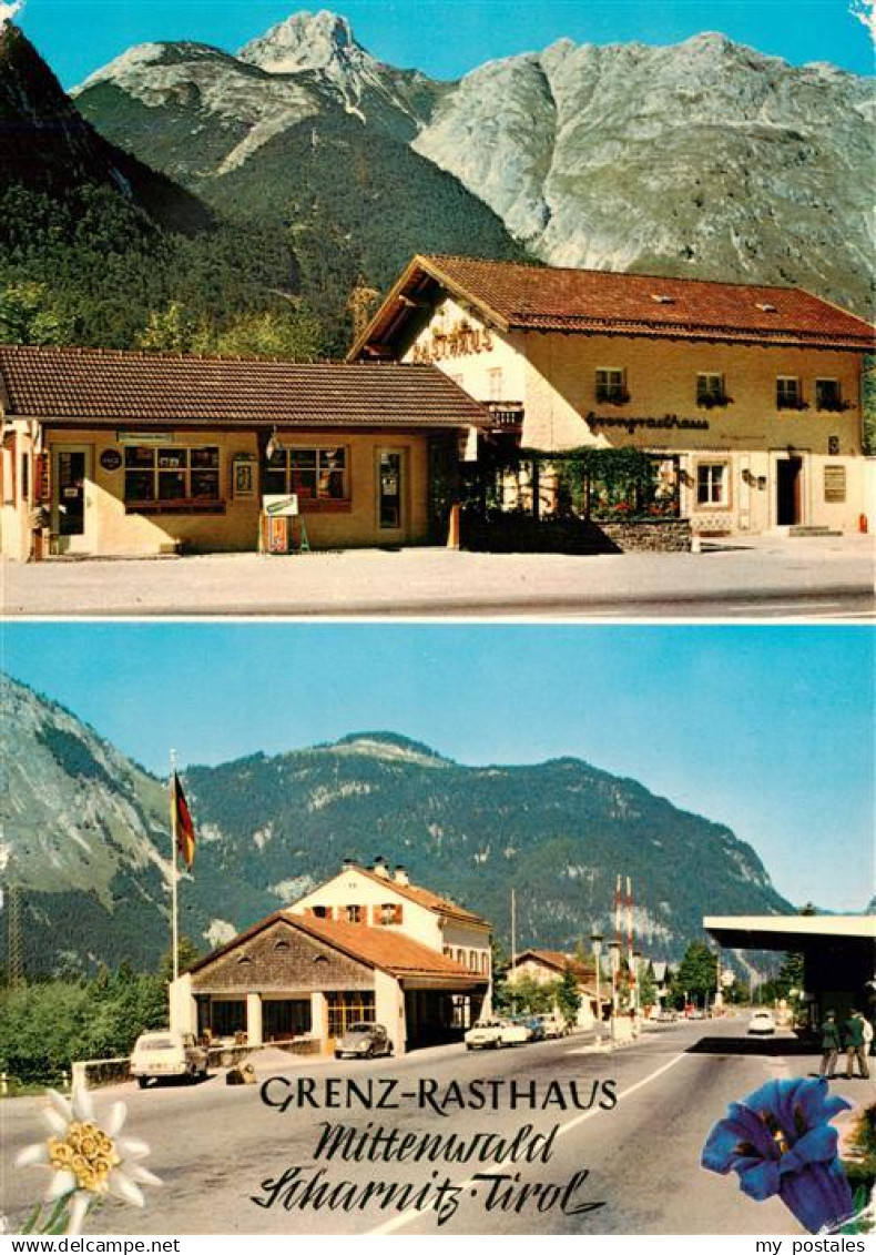 Mittenwald Bayern Rasthaus an der Grenze Mittenwald ScharnitzTirol