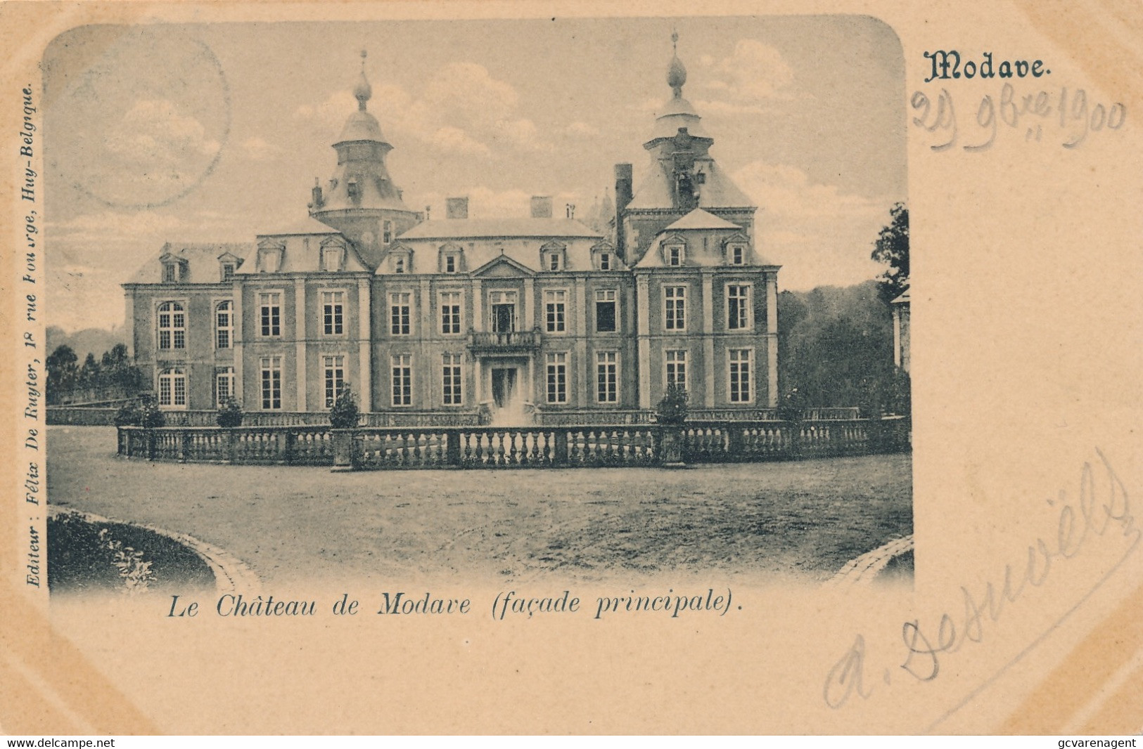 MODAVE  LE CHATEAU DE MODAVE      2 SCANS