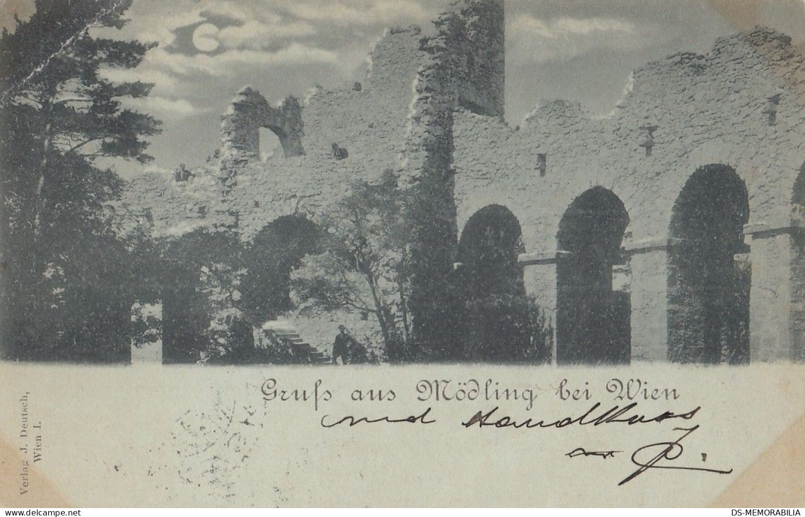 Mödling - Mondschein AK 1897