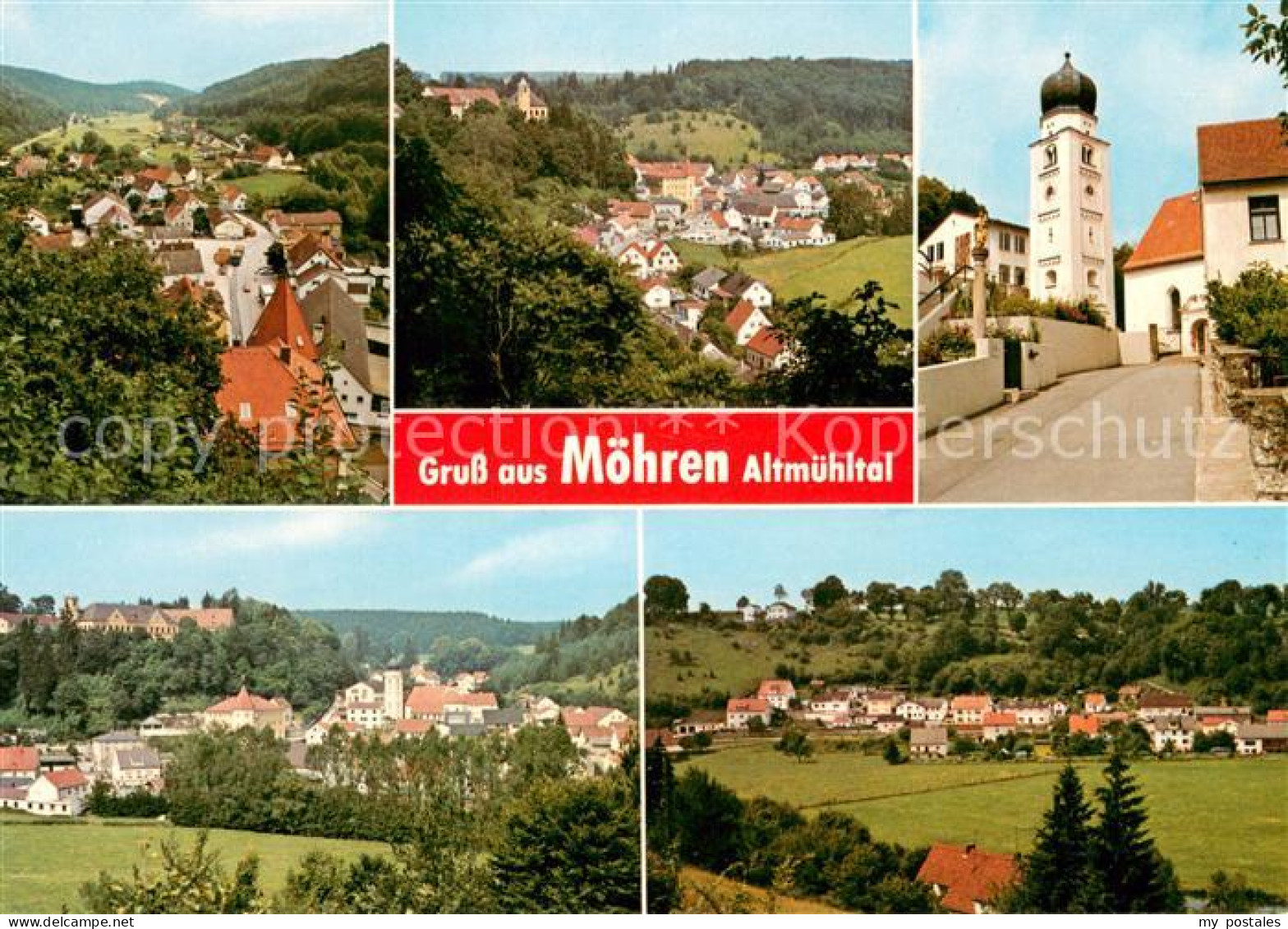 Moehren Panorama Altmuehltal Kirche Ortsansichten