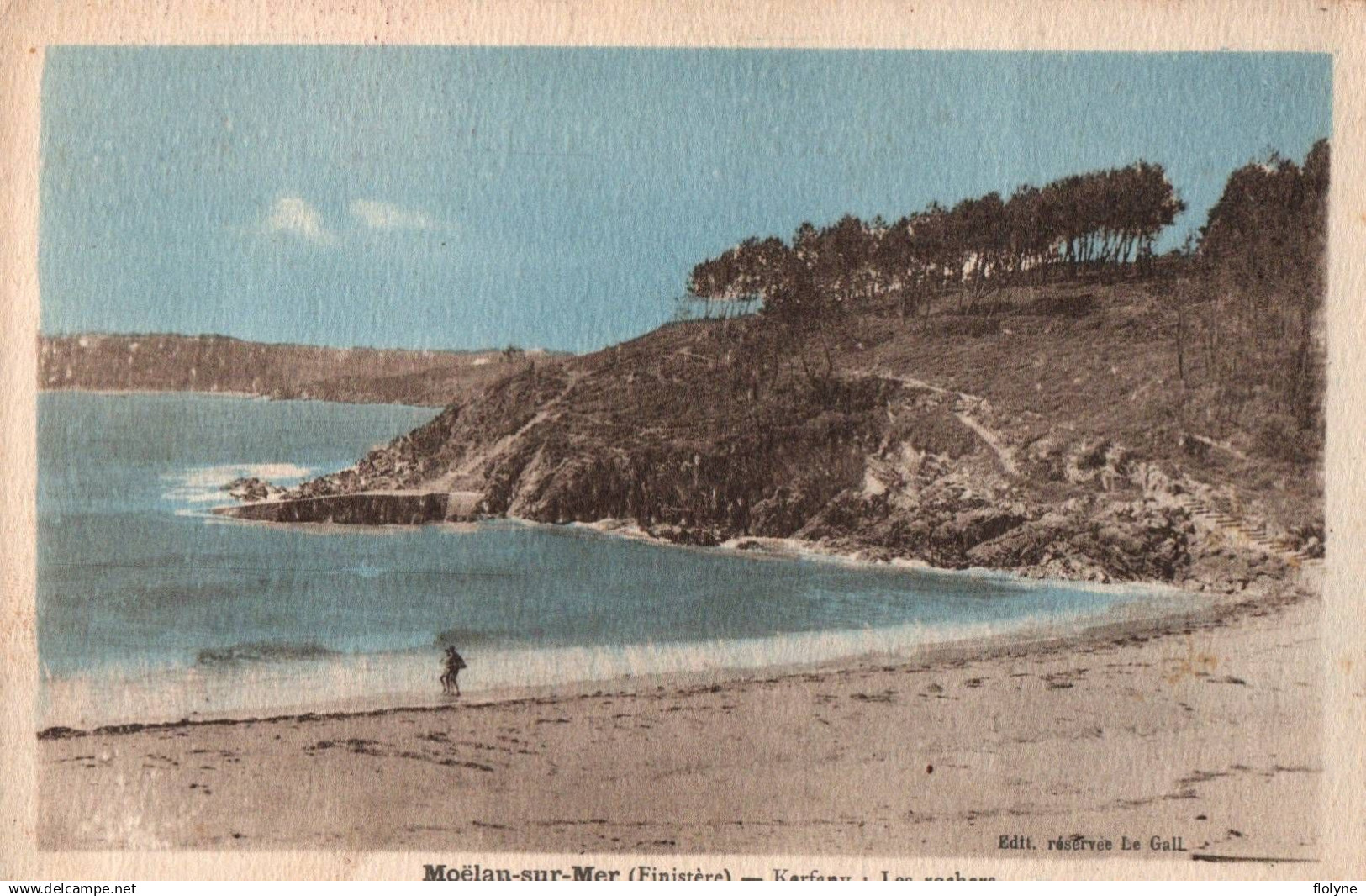 moëlan sur mer - kerfany - plage et rochers