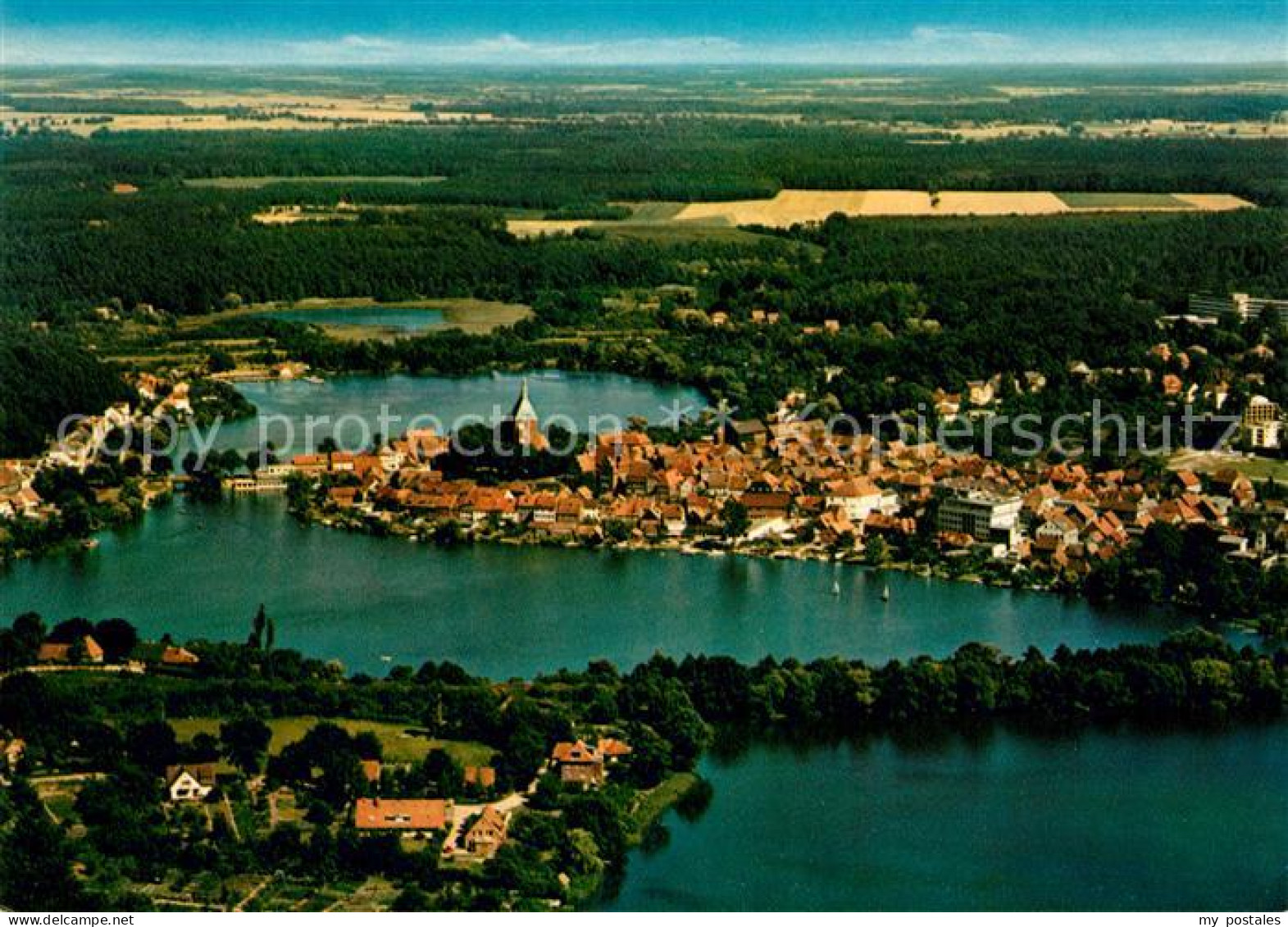 Moelln Lauenburg Fliegeraufnahme