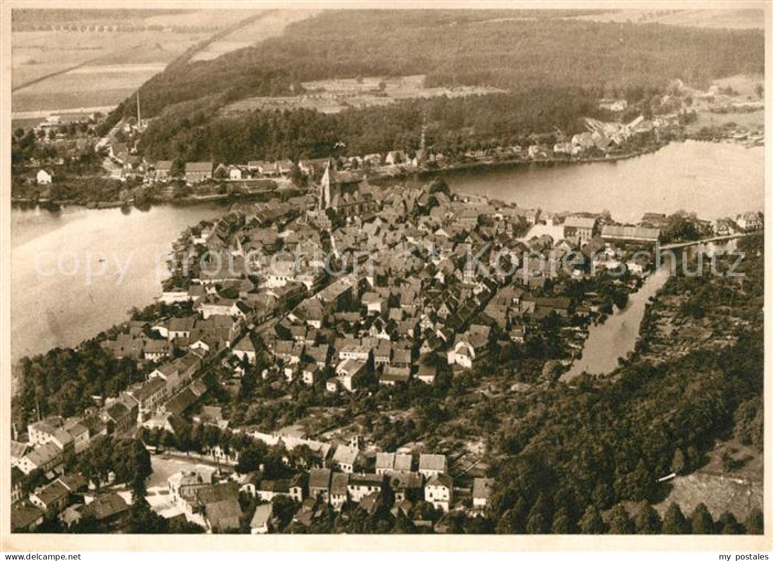 Moelln Lauenburg Fliegeraufnahme