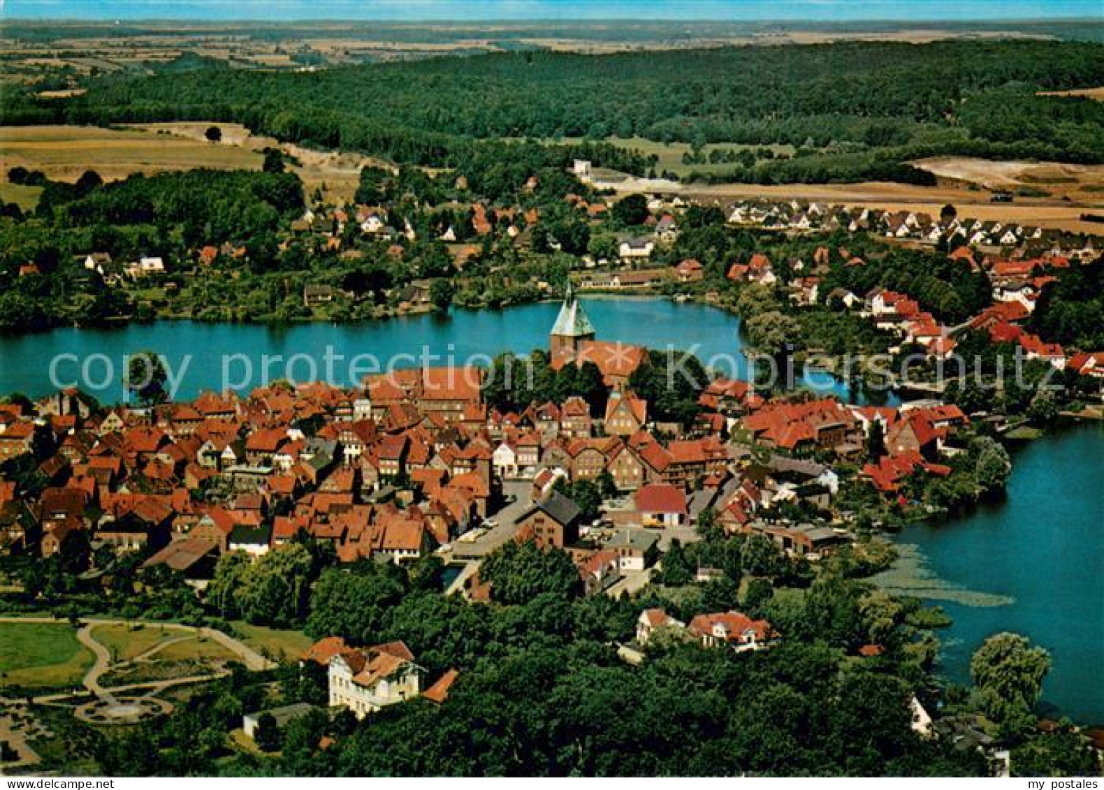 Moelln  Lauenburg Fliegeraufnahme