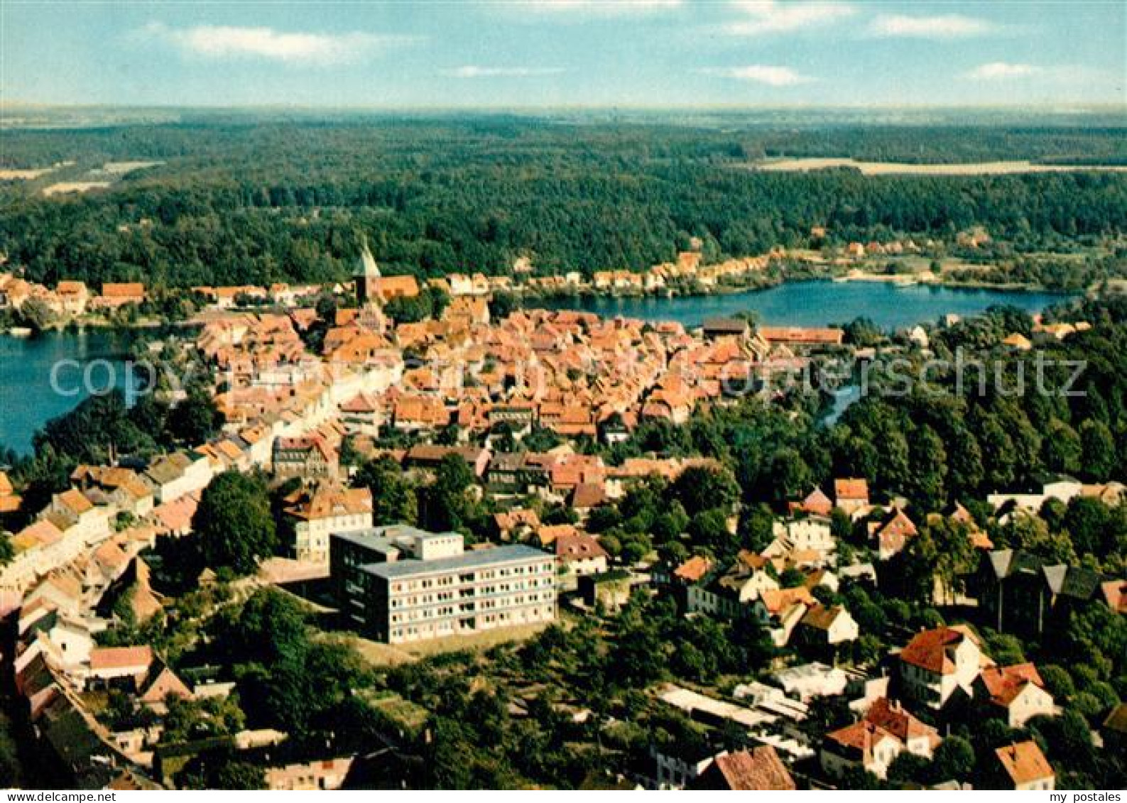 Moelln Lauenburg Fliegeraufnahme