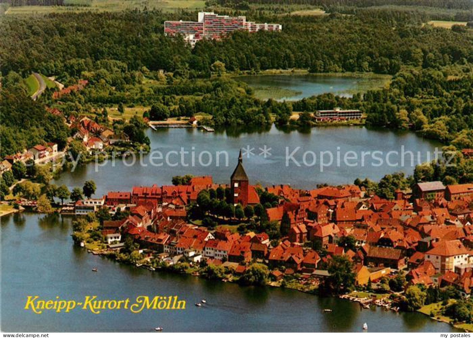 Moelln Lauenburg Fliegeraufnahme