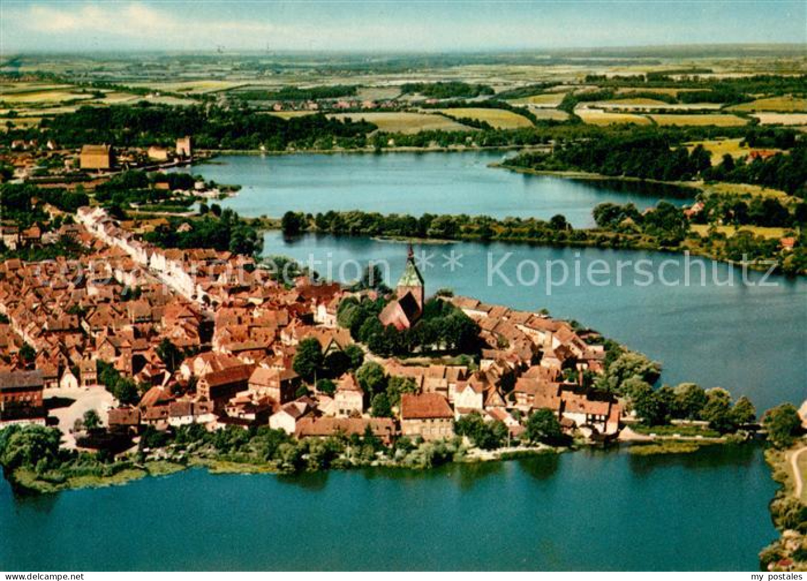 Moelln Lauenburg Fliegeraufnahme