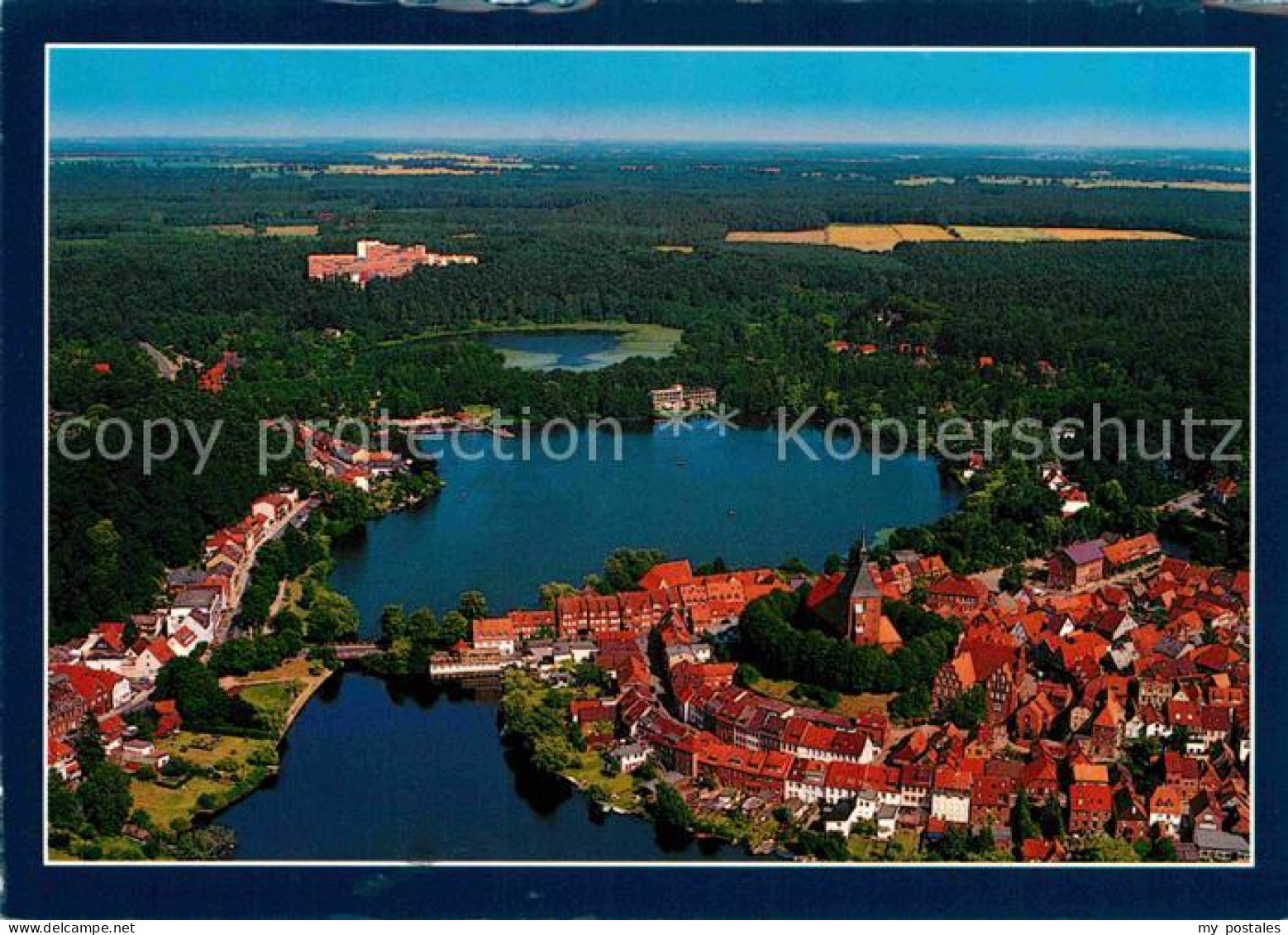 Moelln Lauenburg Fliegeraufnahme