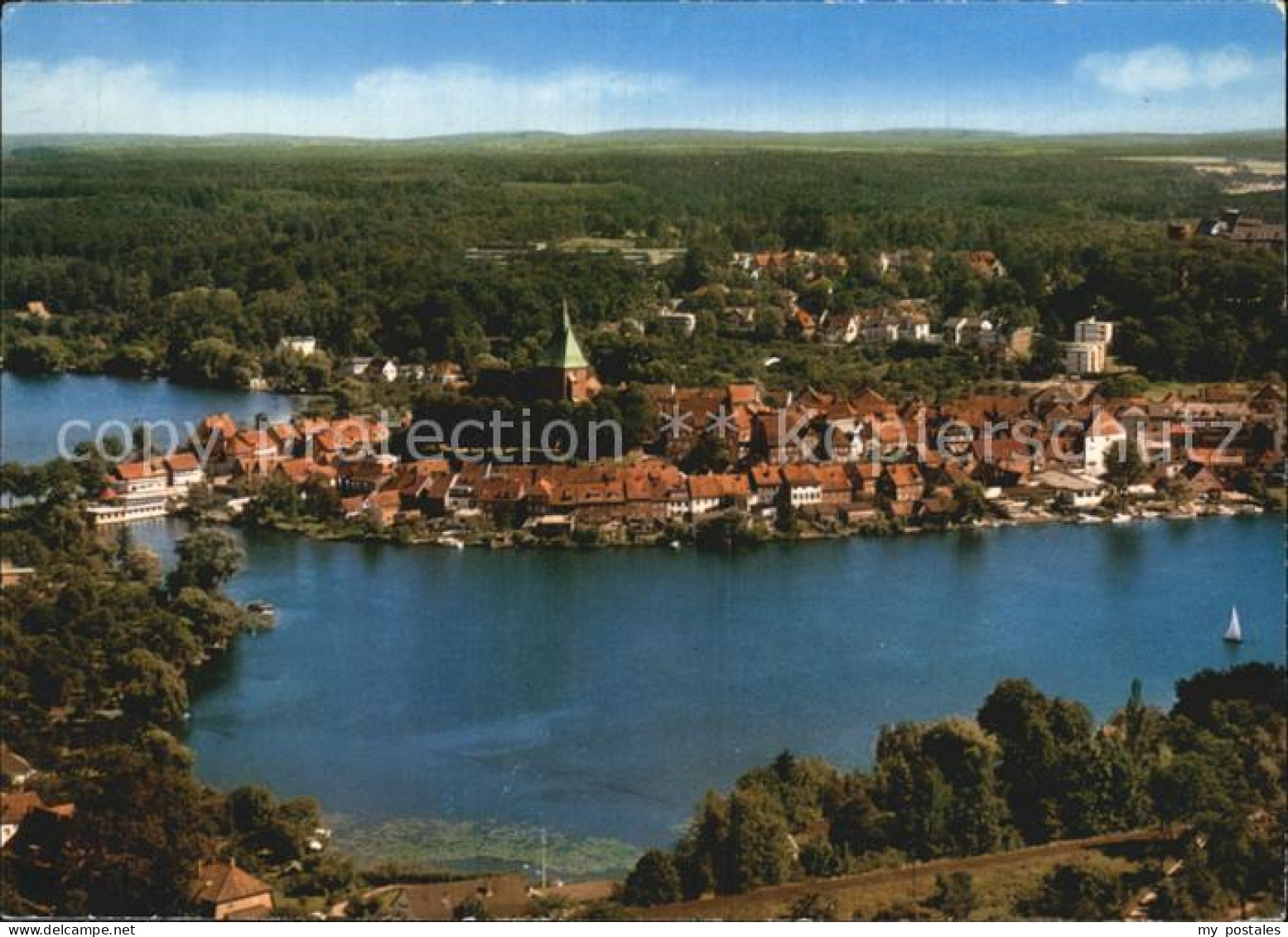 Moelln Lauenburg Fliegeraufnahme