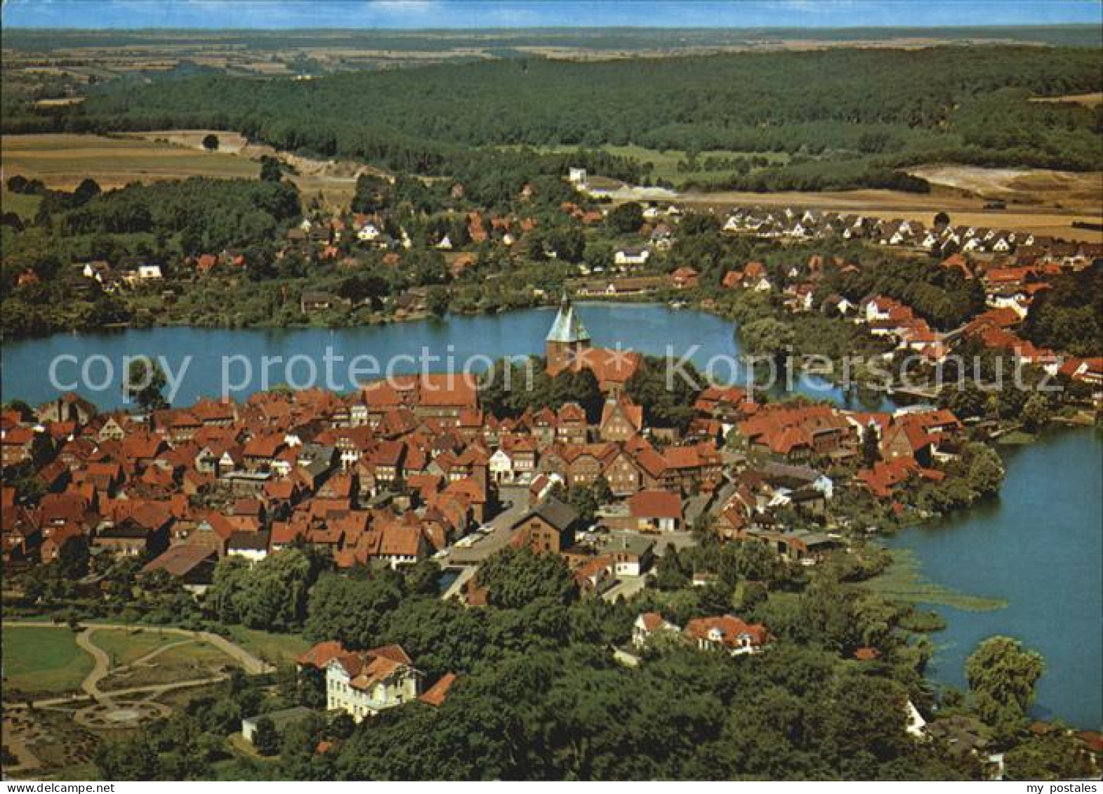 Moelln Lauenburg Fliegeraufnahme