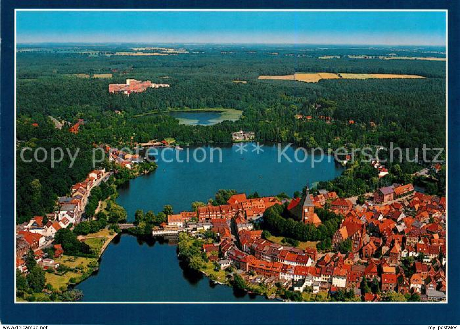 Moelln Lauenburg Fliegeraufnahme
