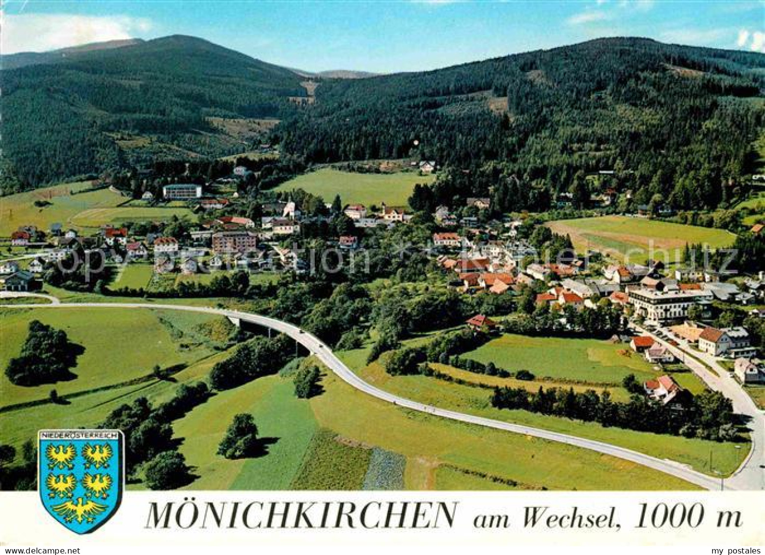 Moenichkirchen am Wechsel Niederoesterreich AT  Fliegeraufnahme am Wechsel