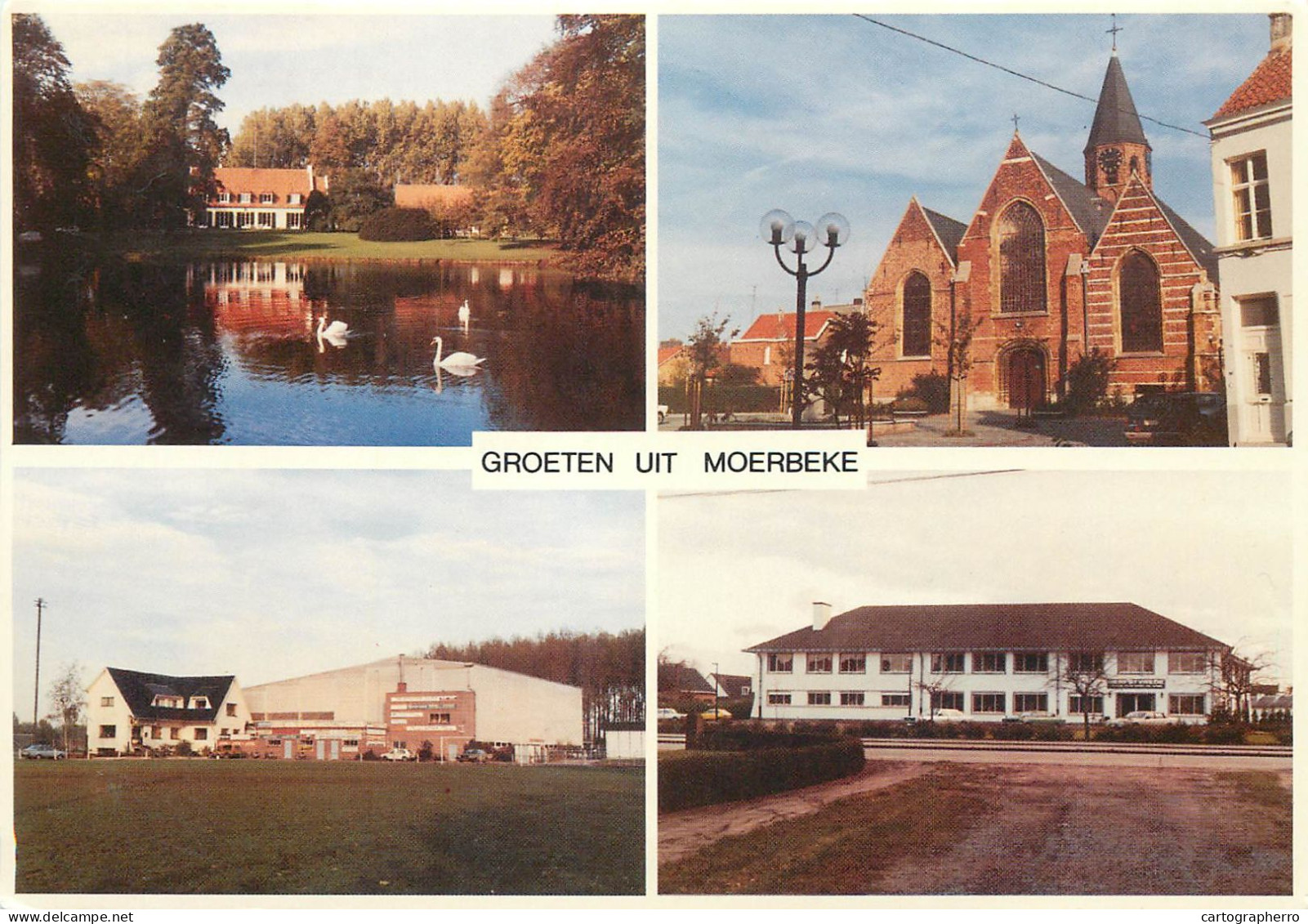 Moerbeke-Waas multi views postcard