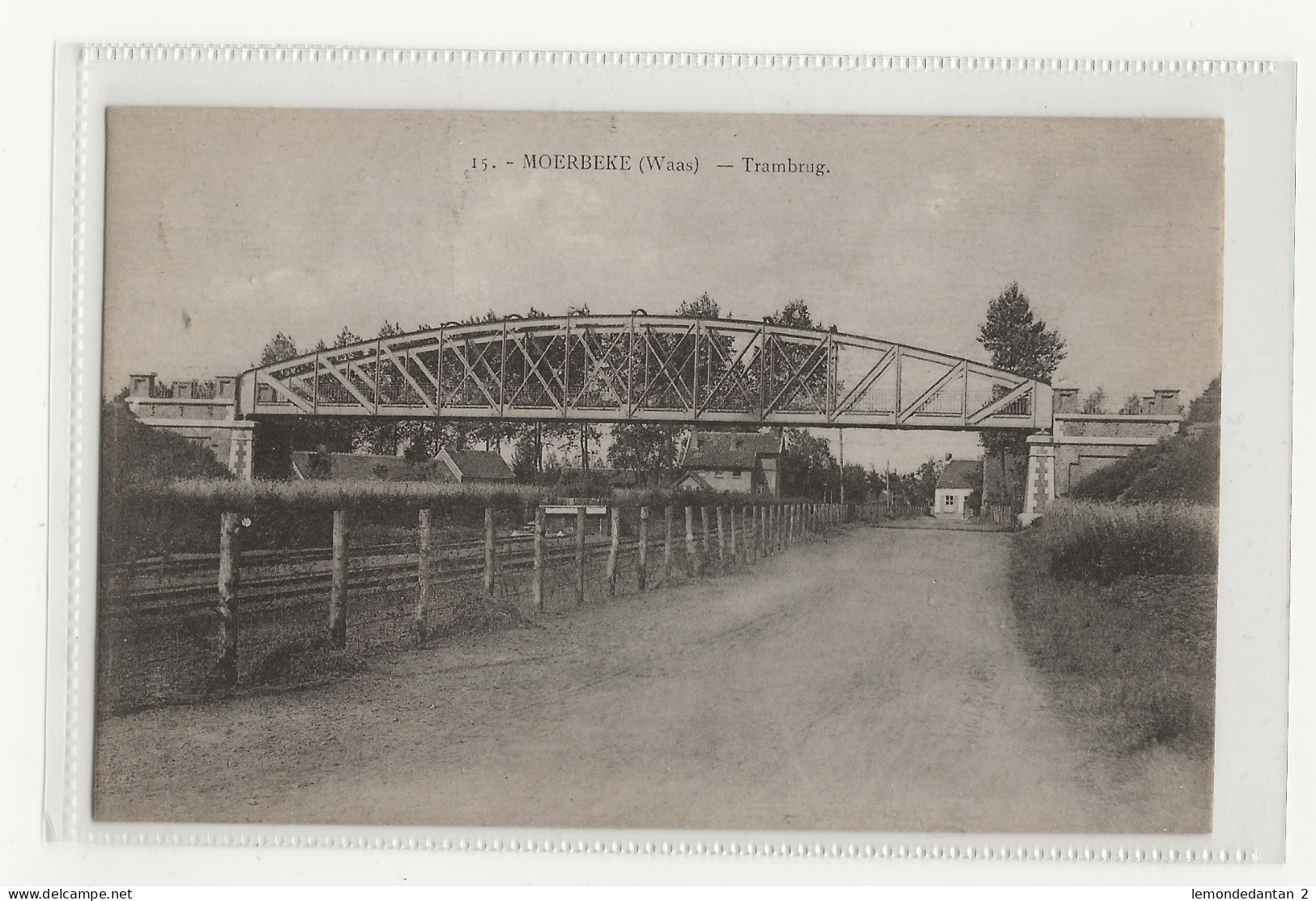 Moerbeke (Waas). Trambrug. *