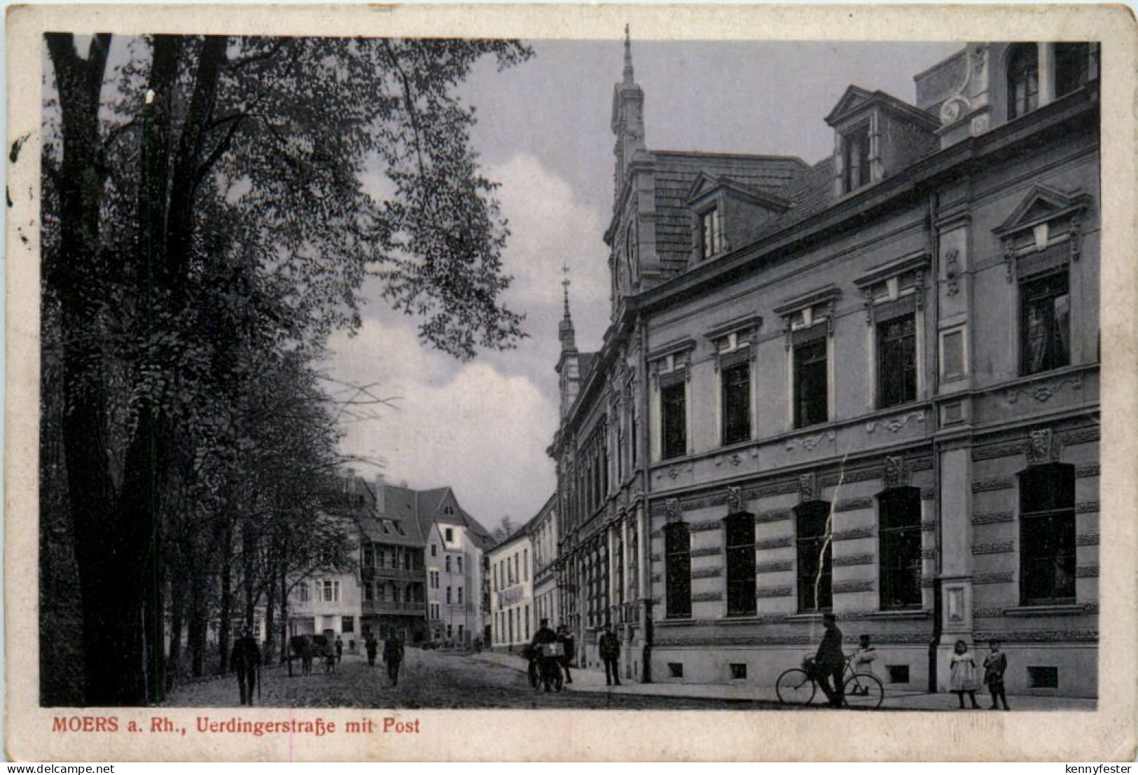 Moers a.Rh., Uerdingerstrasse mit Post