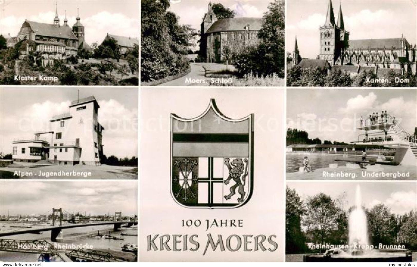 Moers Moers Kloster Kamp Schloss Alpen Jugendherberge Homberg Rheinbruecke Xante