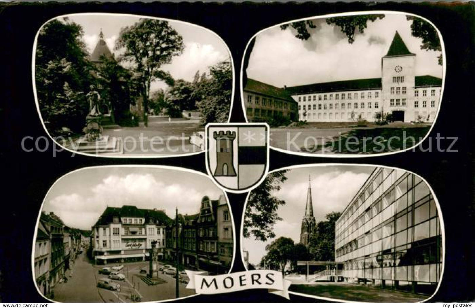 Moers Moers Stadtpark Schule Kirche Marktplatz