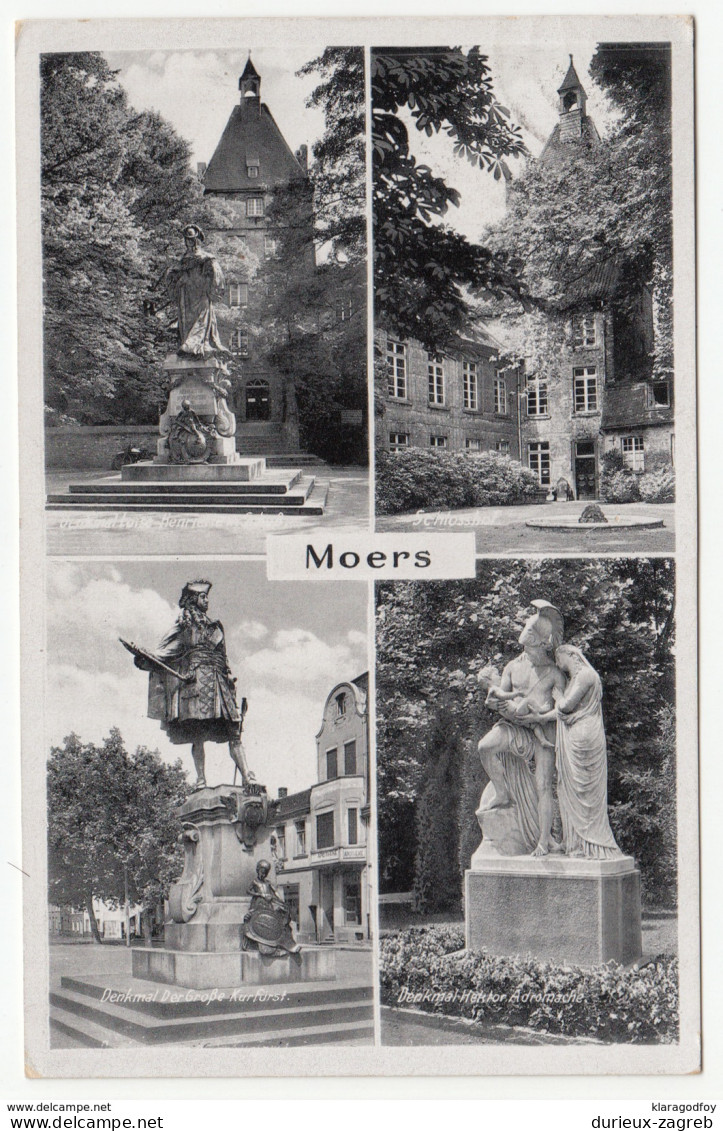 Moers old postcard travelled 1942 b170810