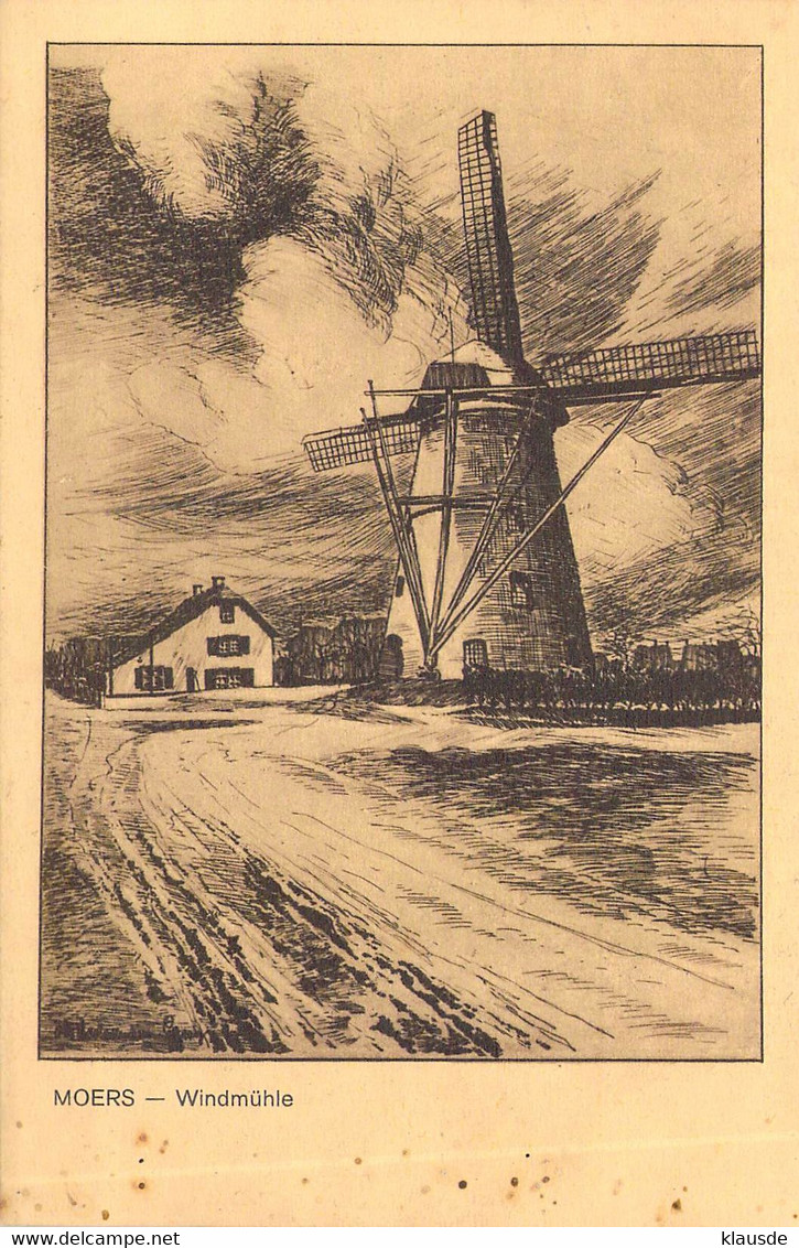 Moers -Windmühle  (Moerser Stadtbilder)