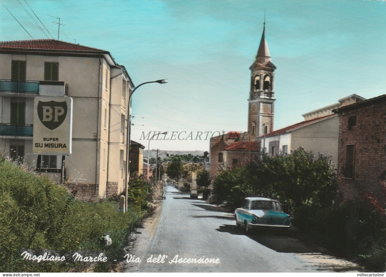 MOGLIANO MARCHE - Via dell'Ascensione 1967 Benzina BP