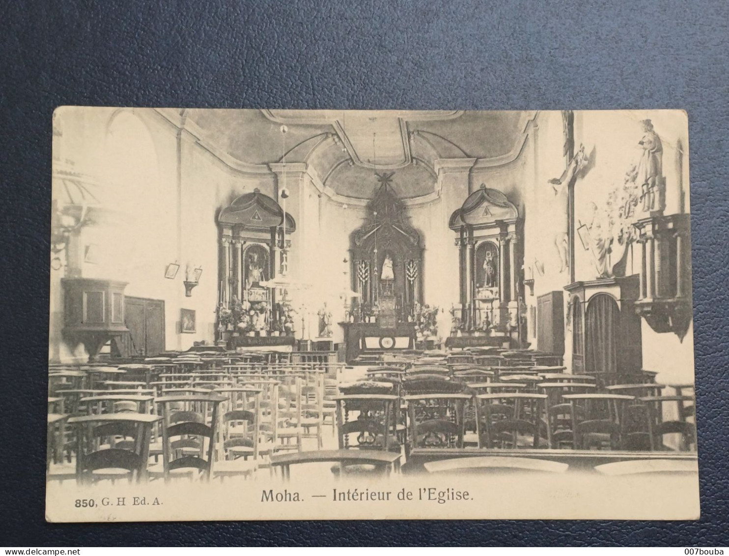 MOHA / INTÉRIEUR DE L'EGLISE  / EDIT. G.H.