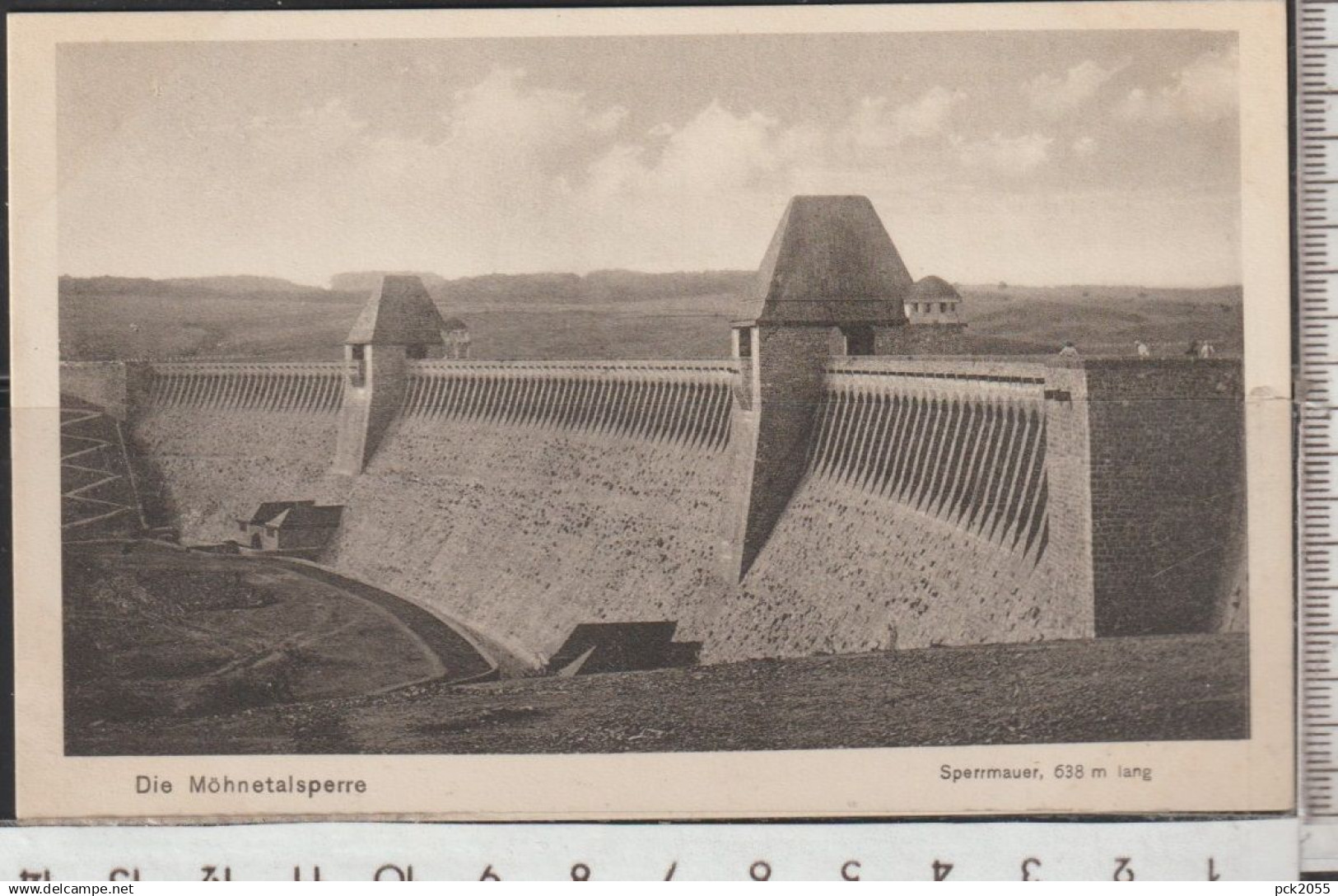 Möhnetalsperre - Sperrmauer, 638 m lang (1916) nicht gelaufen  ( AK 5574) günstige Versandkosten