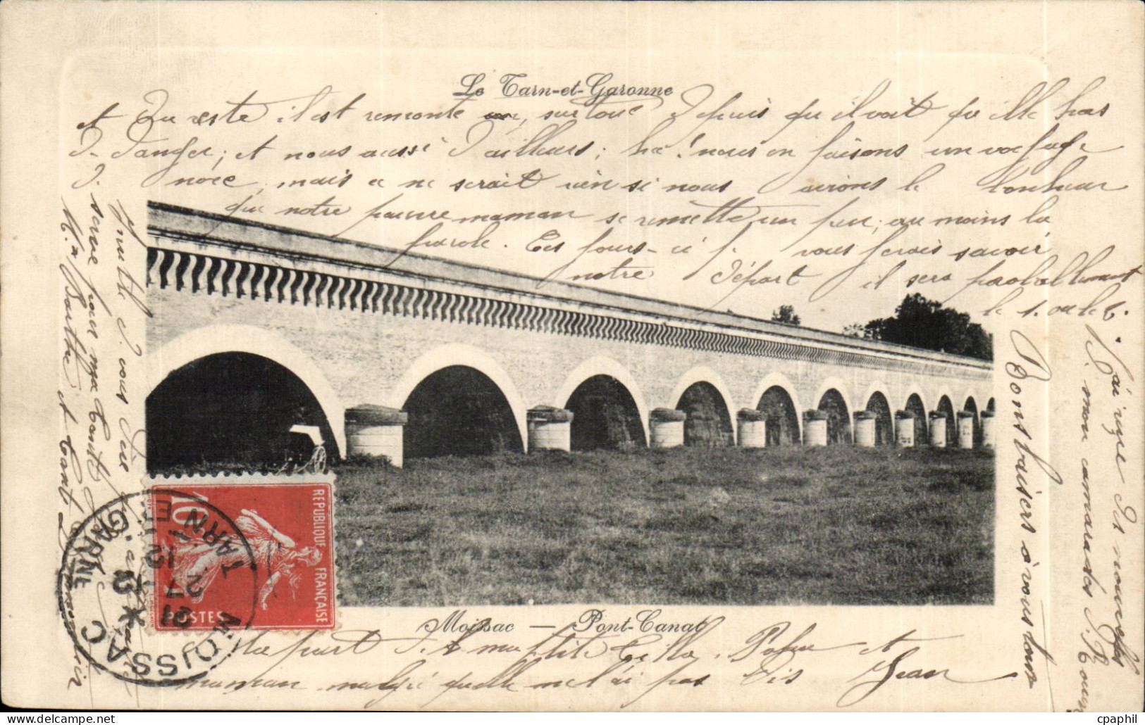 Moissac- Pont Canal - CPA
