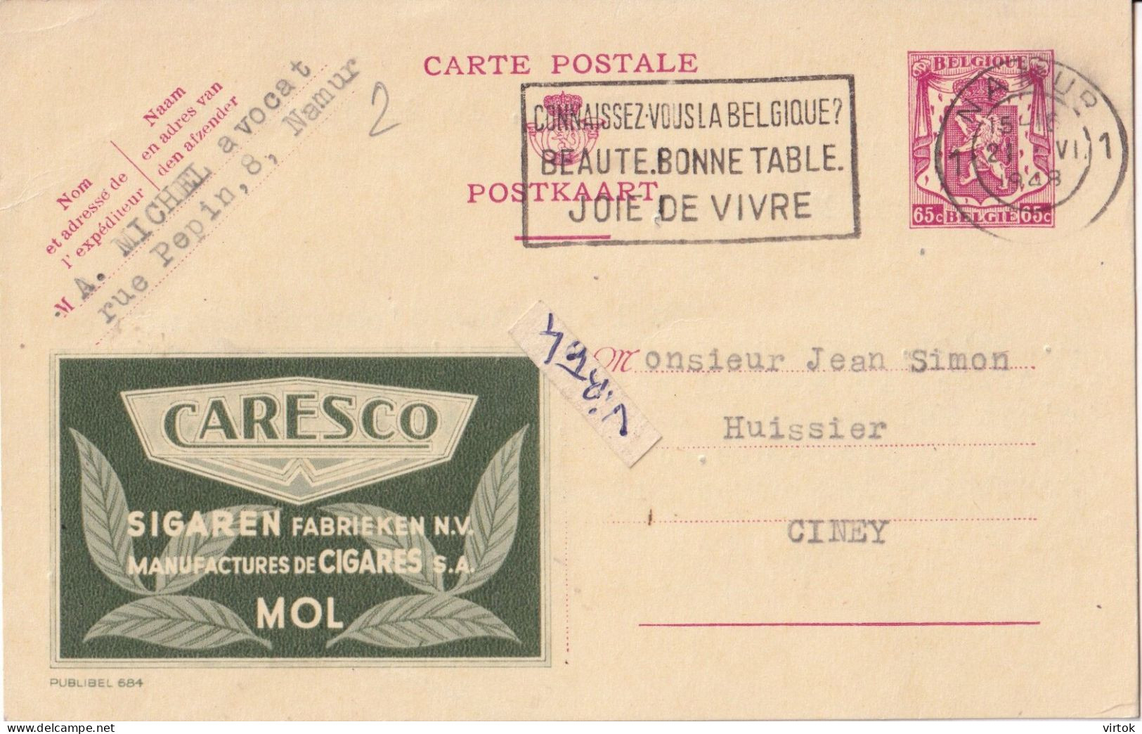 Mol  :  sigaren  CARESCO