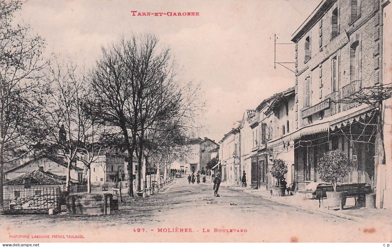 Molieres - le Boulevard  - CPA°J