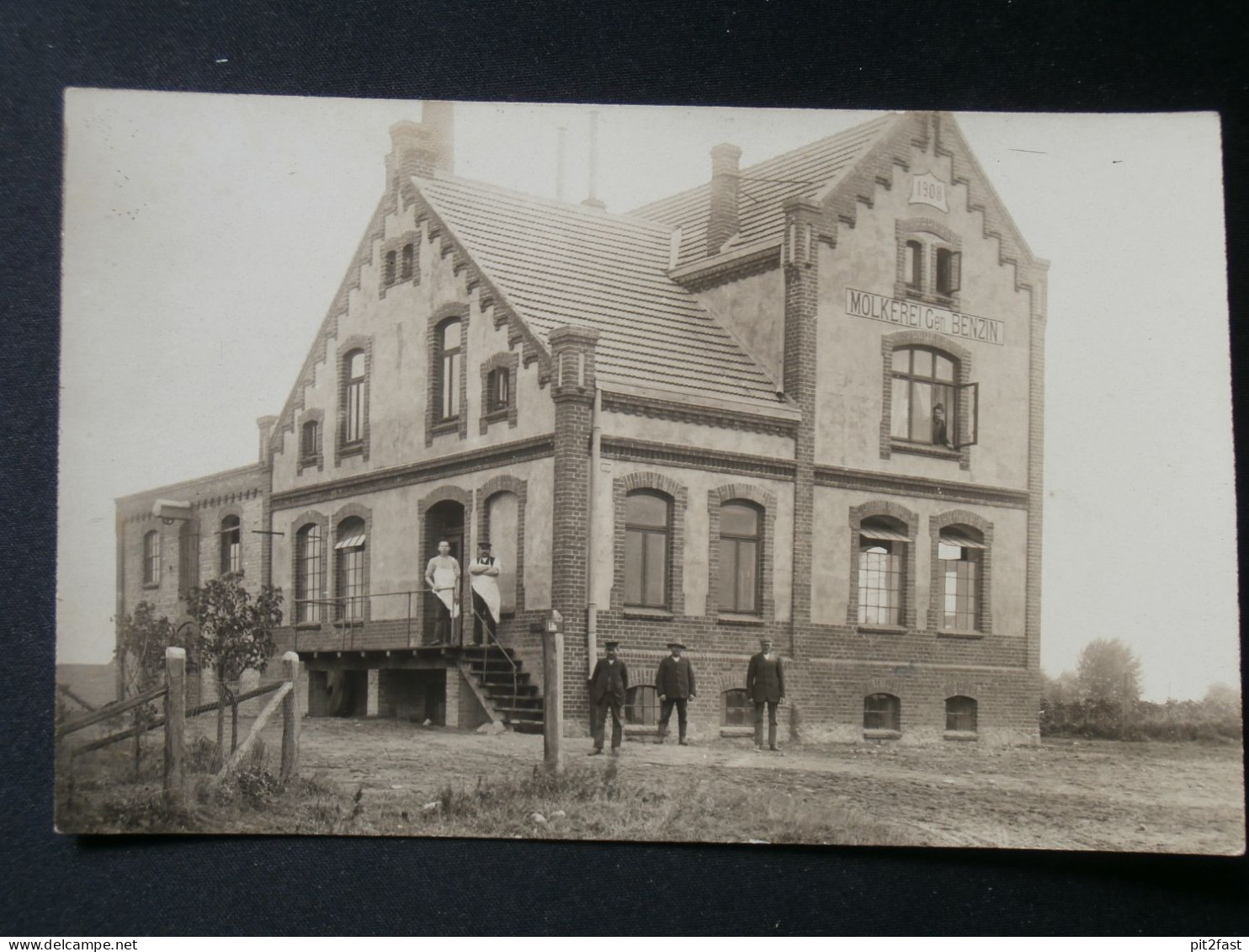 Molkerei Benzin b. Kritzow i. Mecklenburg , 1908 , b. Lübz , Ansichtskarte , AK !!