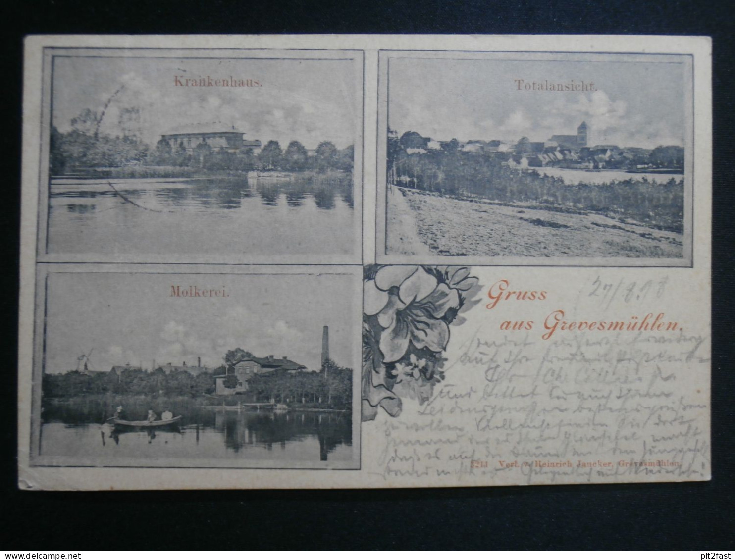 Molkerei Grevesmühlen , 1898 , Krankenhaus , Ansichtskarte , CPA , AK !!