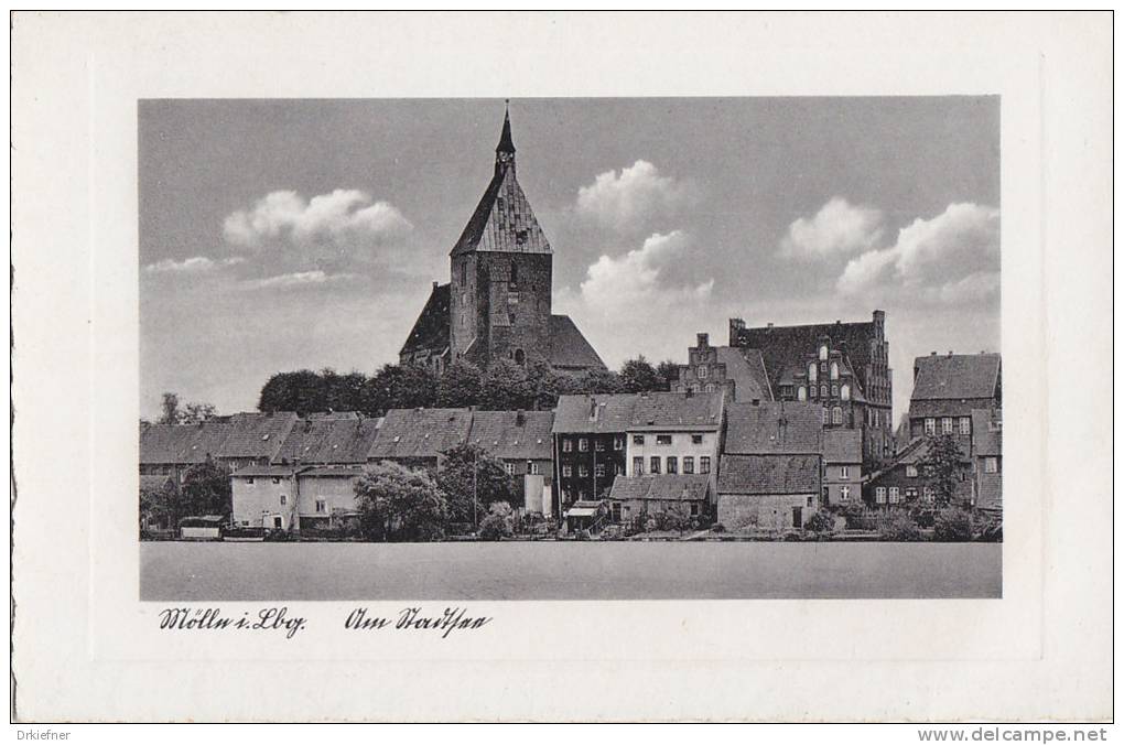 Mölln, Altstadt mit Kirche, um 1930
