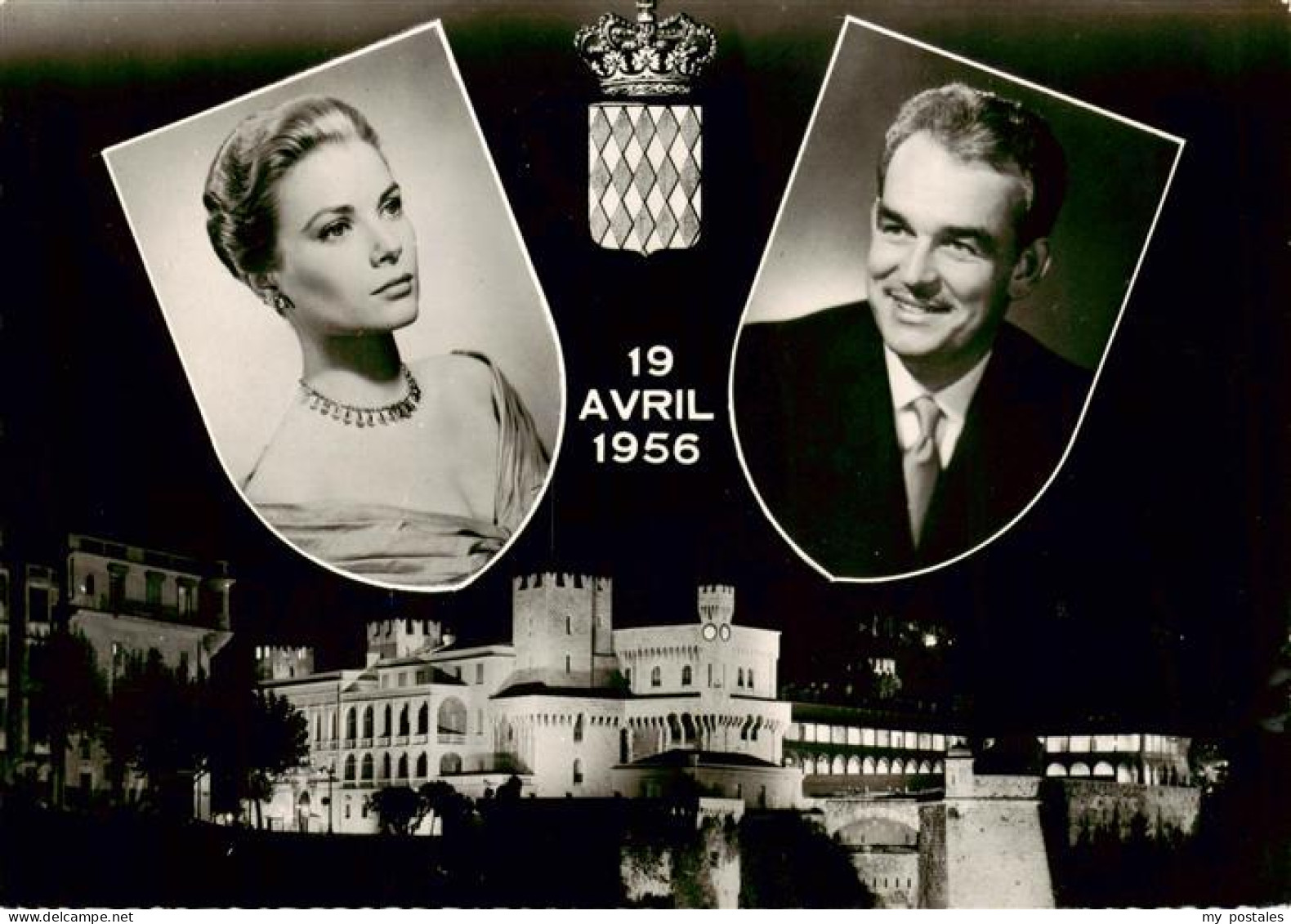 MONACO Grace-Kelly Rainier-III Hochzeit Koenigspaar Fuerstenpalast Fuerstenhaus