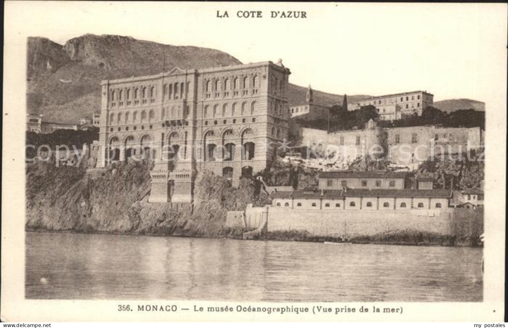 Monaco Musee Oceanographique vue prise de la mer